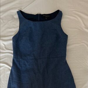 Elegant Blue Sleeveless Dress